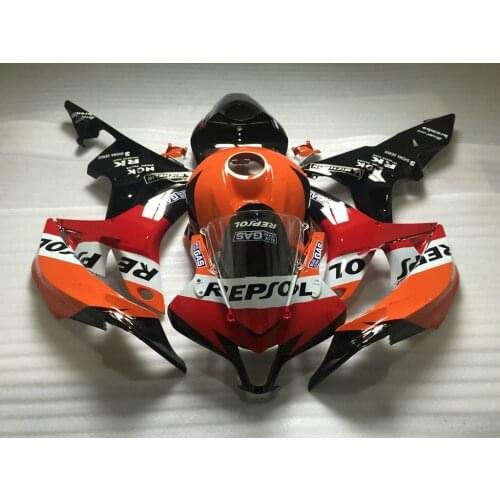 Motorcycle Fairing kit for CBR600RR F5 07 08 CBR 600RR 2007 2008 CBR600 cbr 600 rr Red orange Fairings+gifts set HG55