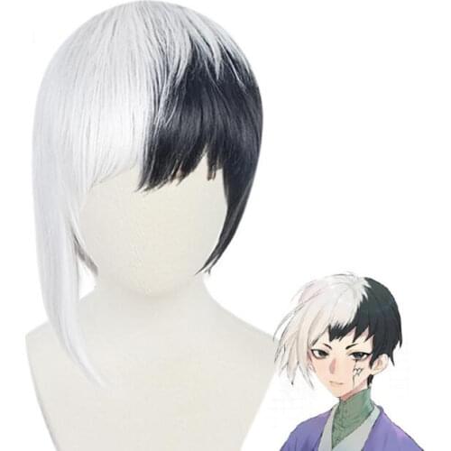 Short Wig Cosplay Anime Dr.Stone Asagiri Gen Costume Heat Resistant Synthetic Hair Men Women Wigs Accessories