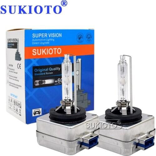SUKIOTO Genuine and Used D8S HID Xenon Car Light Replacement Bulbs 25W 35W 4300K 5000K 6000K 8000K D8S Auto Headlamp Light Bulb