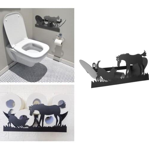 Metal Free Standing Toilet Paper Holder Household Toilet Roll Holder for Bathroom Kitchen Home Decoration