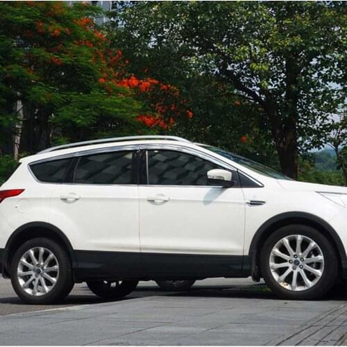 Brand New 1 Set Windows Chrome Vent Visors Rain Guard Sun Shield Deflectors For Ford Kuga 2013-2019