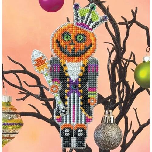 New Arrival Embroidery Pumpkin King Hallowee Cross Stitch Patterns with 14CT Aida Counted Canvas & Free Shipping for Home Decor