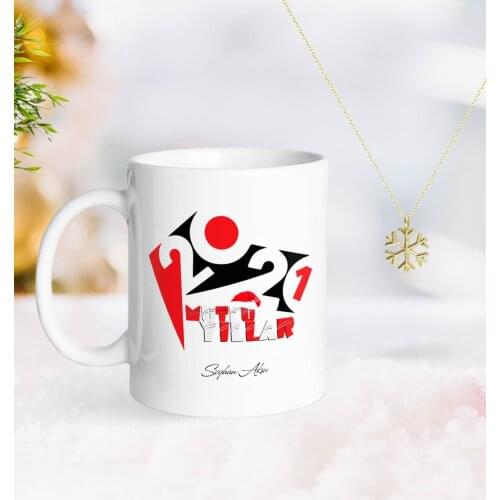 Personalized 2021 Happy birthday Mug and Snow Them Kolye-13