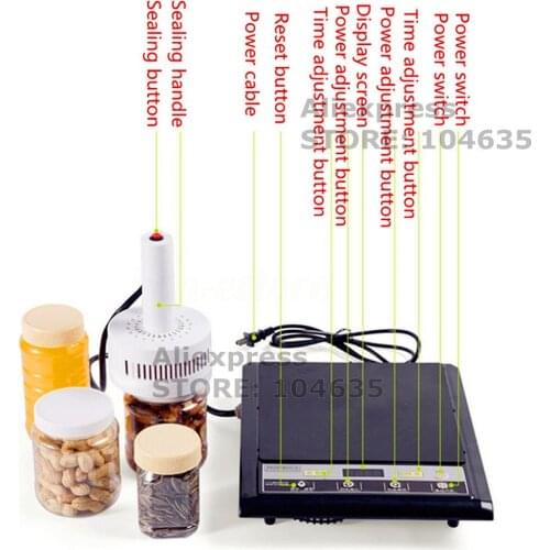 Manual Induction Sealer Induction Bottle Sealing Machine Portable Electromagnetic Induction Cap Sealer For Cap Diameter 20-100mm