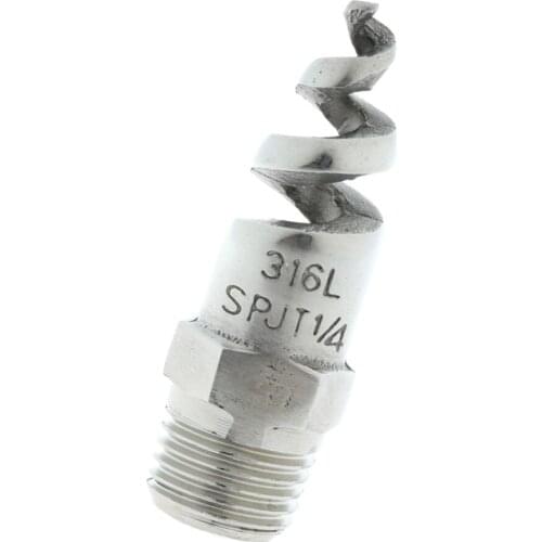 Spiral Cone Atomization Spray Nozzle 1/4' /Male/ 316L Stainless Steel 120
