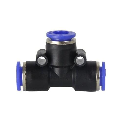4mm-16mm T type Three Way Slip lock Quick Connectors Plastic Butt Joints Mist Cooling Reptile Fogger Accessories Pneumatic Tool