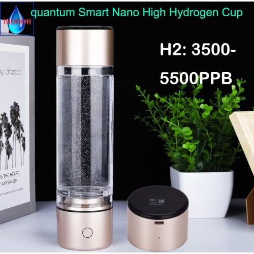 English Voice Reminder Smart MRETOH Molecular Resonance 7.8HZ Nano High Hydrogen Rich Generator Quantum Ionizer Water Bottle