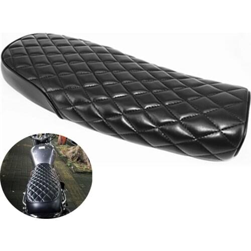 Universal 64MM Motorcycle Vintage Saddle Seat Rhombus Seats For SuzuKi GS Yamaha XJ Honda MASH125 MASH20 MUTT125 Cafe Racer