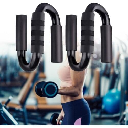 1 Pair Push-up Stand Thicker Anti-skidding S-Type Floor Workouts Push-up Bracket Board for Home