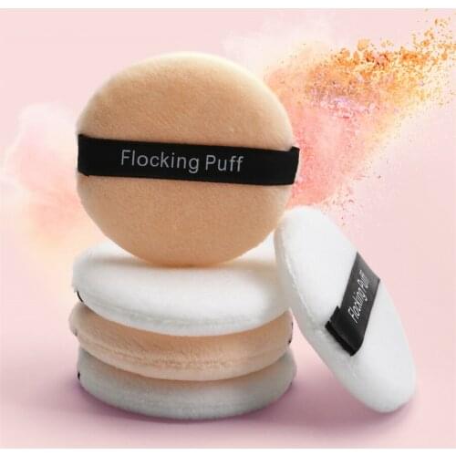 10pcs 6*6cm Cosmetic Powder Flocking Puff Foundation Make Up Soft Sponge Air Cushion Makeup Tools Clean with Storage Box