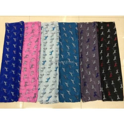 2015 Fashion Horse Print Scarf Women Animal Scarf Shawl Wrap Horse Scraves Hijab Wholesale 10pcs/lot Free Shipping