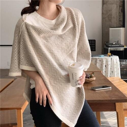 2020 Sale Hijab Winter Button Shawl Thickened Warm Imitation Cashmere Scarf Women Bandana Pashmina Scarves Poncho Foulard Femme