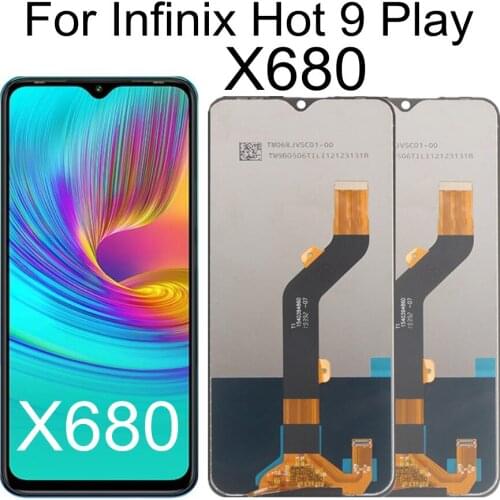 6.82" LCD For Infinix Hot 9 Play X680 LCD Display Touch Screen Digitizer Assembly Replacement For Infinix Hot9 Play LCD Display