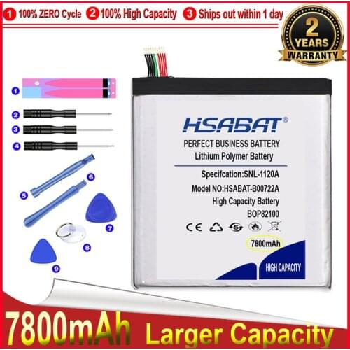 HSABAT 0 Cycle 7800mAh BOP82100 B0P82100 Battery for HTC TH1 google nexus 9 tablet PC 8.9" Replacement Accumulator