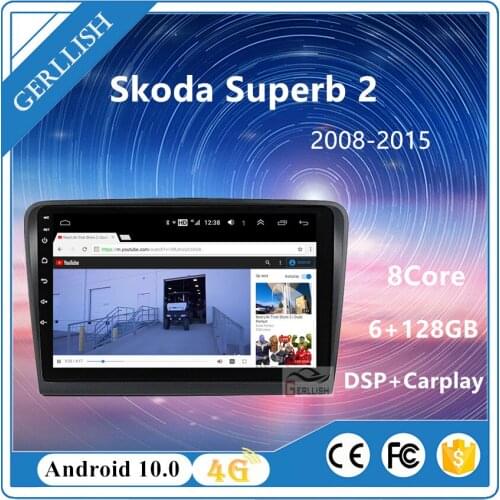 Android for Skoda Superb 2 B6 2008 - 2015 car radio multimedia video player navigation GPS no 2din 2 din DVD