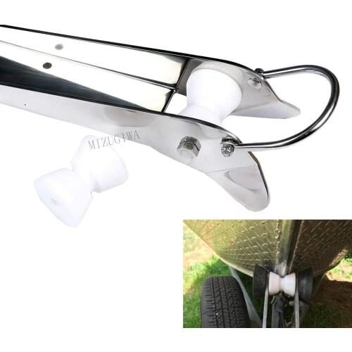 MIZUGIWA Marine Anchor Bow Roller 3" x 1/2" White Acetal Wheels