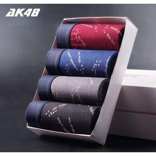 4PCS / Lot Mens Boxer Underwear Boxer Pants Boxer Shorts Male Modal Adult Underpants Young Quality Comfortable Breathable Man