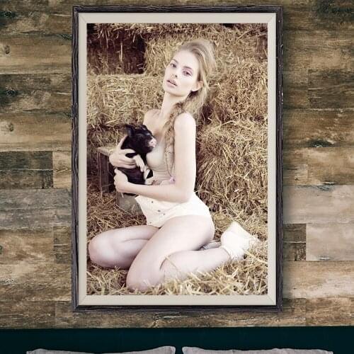 E289 Dioni Tabbers Sexy Model Movie Star Wall Silk Cloth Poster Art Home Decoration Gift