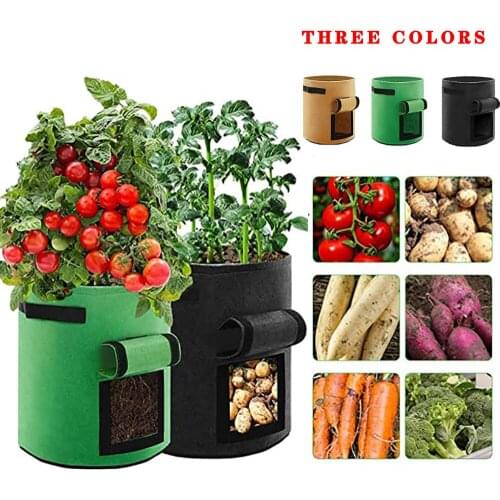 Felt Plant Vegetable Growing Bags Household Balcony Non-woven Fabric Potato Strawberry Tomato Garden Nursery Tools