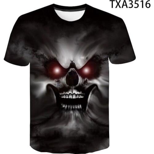 Fashion T shirt Horror Movies 3D Print Men Women Children T-Shirt Streetwear Tops Cool Summer Fashion Short Slevee Terror Tee