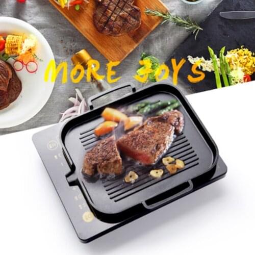 Hot 25*30cm BBQ Grills Korean Style Barbecue Pans For Indoor Barbecue Non-Stick Pans For 3-5 people
