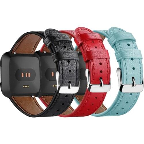 For Fitbit Versa 2 Leather Bracelet Band Smart Watch Strap Belt Replacement For Fitbit Versa Versa Lite Fashion Leather Wrist