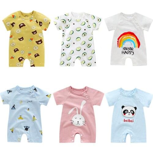 Summer Baby Rompers Newborn Clothes Girl Boy Outfit Kids Costumes For Babies Infant Clothing Boys Playsuits Girls Soft Romper