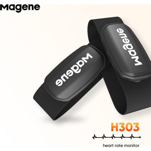 Magene H64 Heart Rate Sensor Compatible with Peloton, Garmin, Wahoo Cycling Computer Dual Mode ANT+ BLE 4.0 Fitness Accessories
