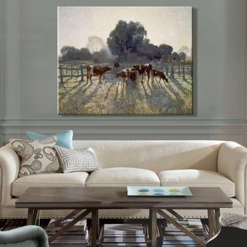 Paint by number art painting by numbers Animal Dog Horse cattle Pastoral style Bedroom decorative hanging painting manual