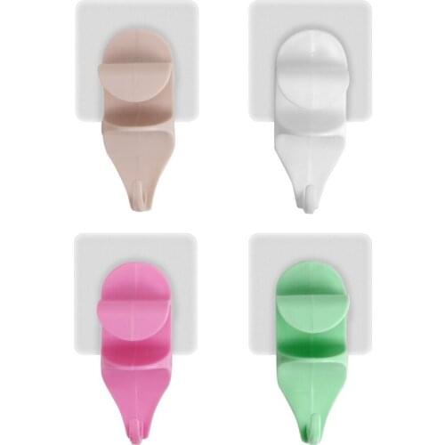 Wall Storage Hooks Plastic Washbasin Hanger Holder for Home Kitchen Bathroom Organization 1pc Strong Self Adhesive Hook