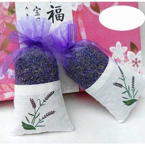 Natural Rose flowers Jasmine Lavender Bud Dried Flower Sachet bag Aromatherapy wardrobe desiccant sachet car room Air Refreshing