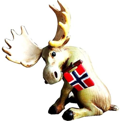 Norway 3D Milu deer Decoration Furnishing Article Ornaments Decoration Gifts Handicraft Gifts