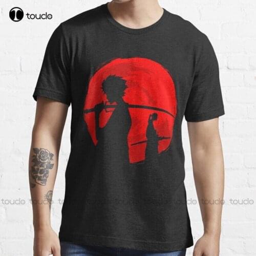 New Samurai Sunset Samurai Champloo Samurai Anime T-Shirt Black And White Shirt S-5Xl Cotton Tee Shirt t-shirts Unisex