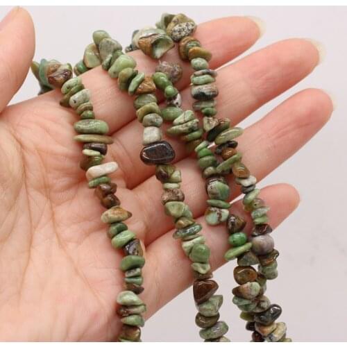 New Natural Semi-precious Stones Australian Jade Gravel Beads for Jewelry Making DIY Necklace Bracelet Earrings Accessories