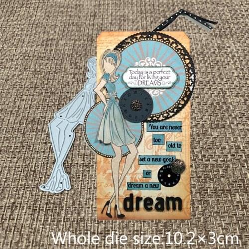New Design Craft Metal Cutting Dies lovely Plucking high heels dress girl Scrapbooking Album Paper Card Craft Embossing Die Cuts