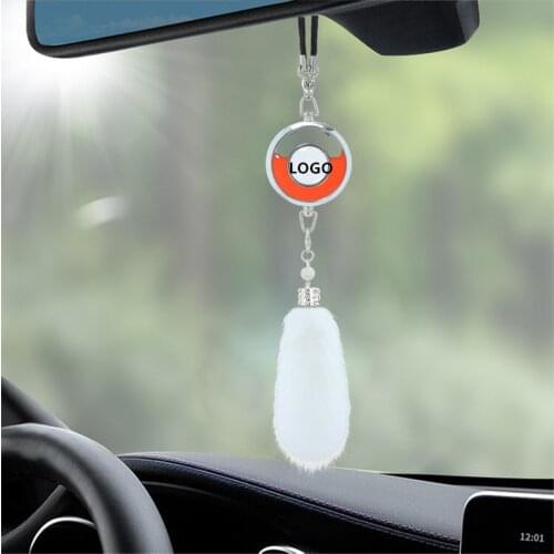 Car Logo Air Freshener Rearview Mirror Perfume Car Pendant Fragrance Smell Diffuser Hanging Ornament