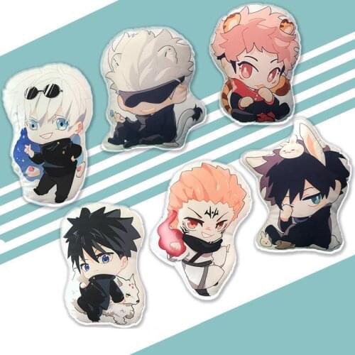 Anime Jujutsu Kaisen Special Shaped Pillow Sofa Cushion Itadori Yuji Fushiguro Megumi Gojo Satoru Manga Pillow Stuffed Plush Toy