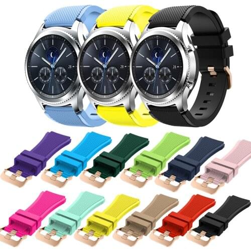 22/20mm Silicone Band For Xiaomi Huami Amazfit 2/2S/GTS/GTR 42 High Quality Wristband smart watch Sports Strap For Ticwatch pro