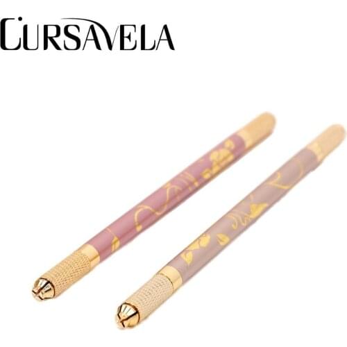 Curavela Tattoo Pen Semi Permanent Makeup Microblading Beauty Tattoo Steel Pens Easy Handle Fit any Needles Makeup Tools Vendors