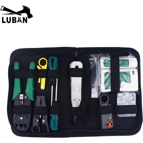 Multifunctional Network Ethernet Cable Tester Kit RJ45 Crimper Crimping Tool Punch Down RJ11 Wire Line 8P8C RJ45 tool set