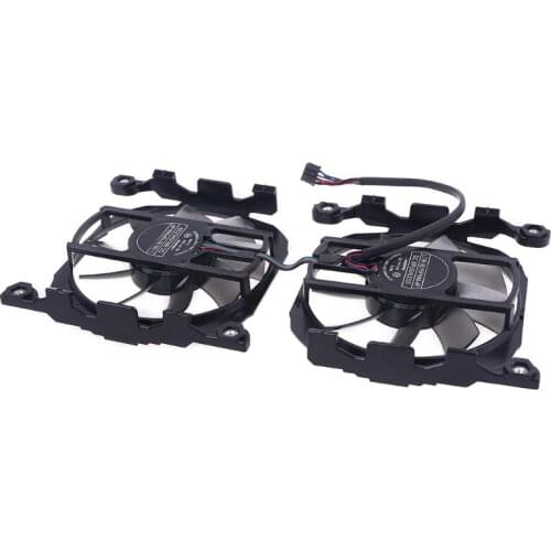 1 Pair DC 12V 0.45A Graphics Card Cooling Fan for Inno3D 260 GTX 750ti GTX660