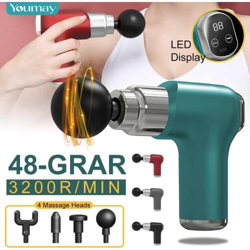 Youmay Mini Muscle Massage Gun Deep Tissue Percussion Massage Pistol For Neck Body Back Relaxation Pain Relief Slimming Shaping