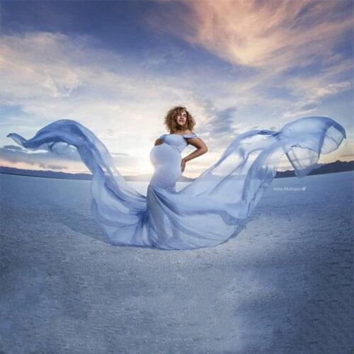 Maternity Photo Shoot Long Dress Baby Shower Long Dresses Long Tail Pregnancy Photography Props Maxi Dress Maternity Gown