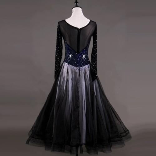 Lady Modern Dance Dress Female Diamond Dancing Competition Dress Female Waltz Ballroom Dancing Female Waltz Tango Dress D-0159