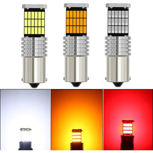 T15 1156 BA15S P21W W16W 1157 BAY15D P21/5W led 45SMD 4014 CANBUS NO ERROR Turn Signal Bulb Brake Light Auto Backup Reverse Lamp