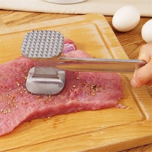 1 Piece Aluminium Metal Meat Mallet Tenderizer Pounder Loose Meat Steak Beef Chicken Hammer Kitchen Meats Tool WA060 P30