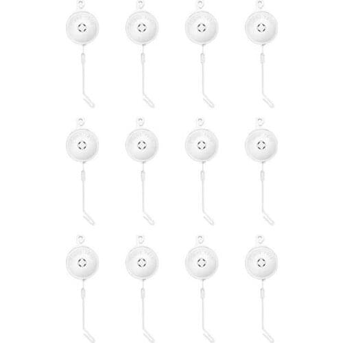 12PC Adjustable Plant Yo-Yo Hook High Tenacity Nylon Rope and Stopper Hook Support Fruit and Vegetable Stems and Leaves
