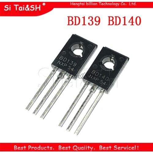 20PCS BD139 BD140 ( 10PCS BD139 + 10PCS BD140 ) TO126 TO-126 new voltage regulator IC