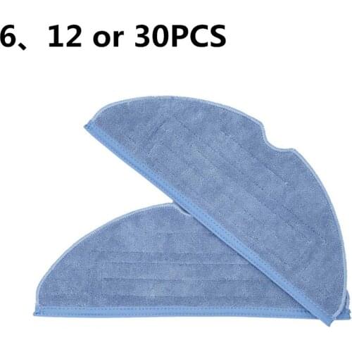 6 or 12PCS Mop Cloth for Xiaomi Mi Robot Roborock T7 T7Plus T7S S7 S7MAX S7MAXV S70 S75 Mop and Roborock Sonic Mopping
