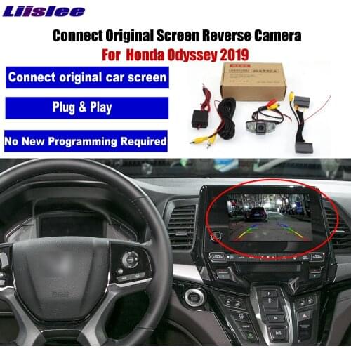 Liislee Car Rear View Reverse Camera For Honda Odyssey 2019 Compatible Original Factory Screen Monitor Compatible Parking Camera